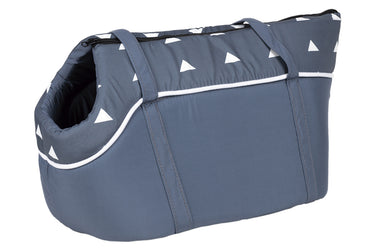Cofan – Bolso de Transporte para Mascotas | Asas de Mano + Abertura Lateral | 45 cm | Color Azul o Beige